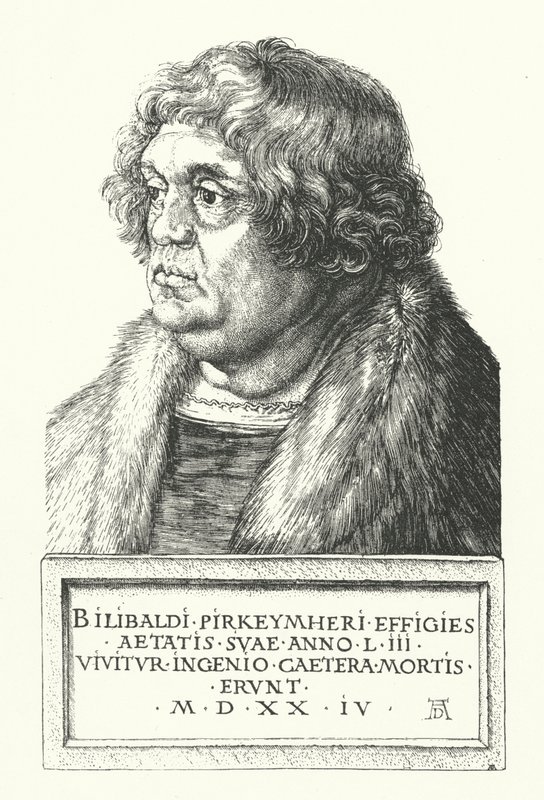 Willibald Pirckheimer, niemiecki prawnik renesansowy, pisarz i humanista, najbliższy przyjaciel Albrechta Durera autorstwa Albrecht Dürer