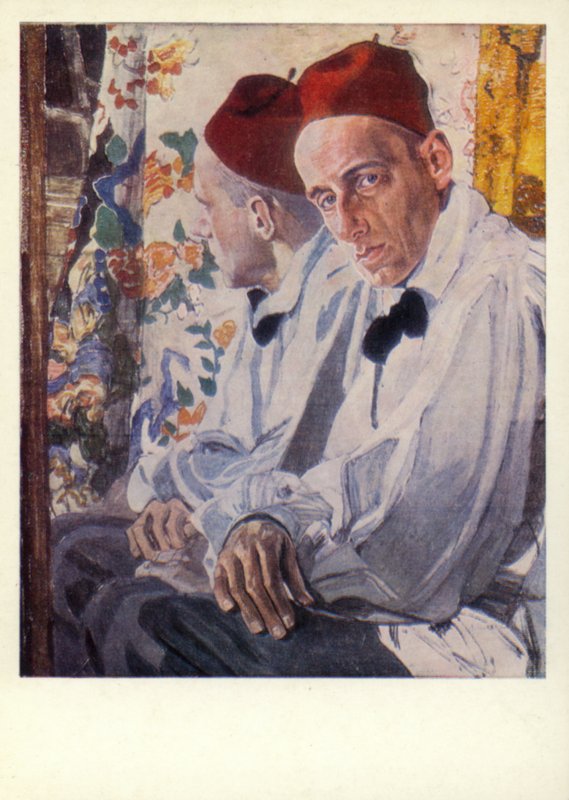 Wsiewołod Meyerhold, rosyjski aktor autorstwa Aleksandr Jakovlevic Golovin