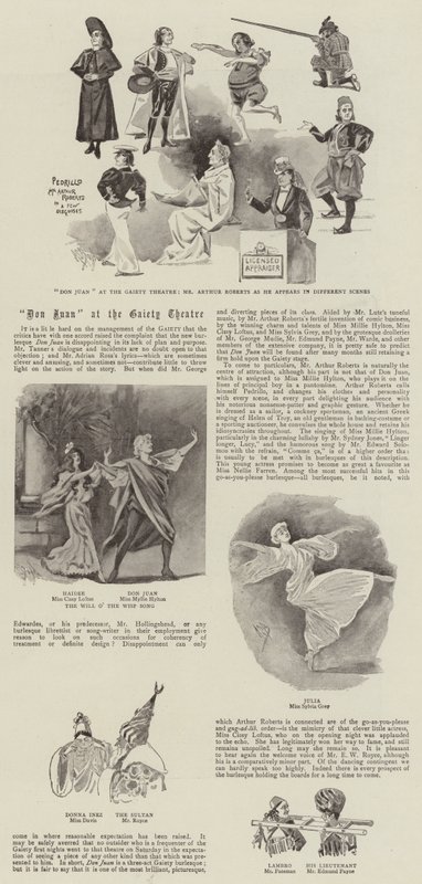 Don Juan w Gaiety Theatre autorstwa Alexander Stuart Boyd