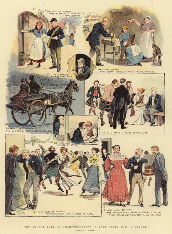Doroczny bal w Auchtertaverty, historia miłosna z sequelem autorstwa Alexander Stuart Boyd