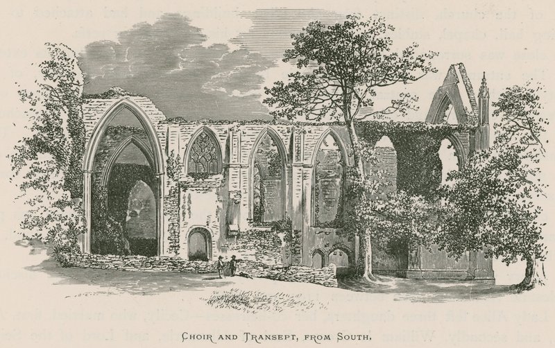 Bolton Priory, Chór i Transept, z południa autorstwa Alexander Francis Lydon