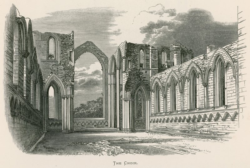 Fountains Abbey, Chór autorstwa Alexander Francis Lydon