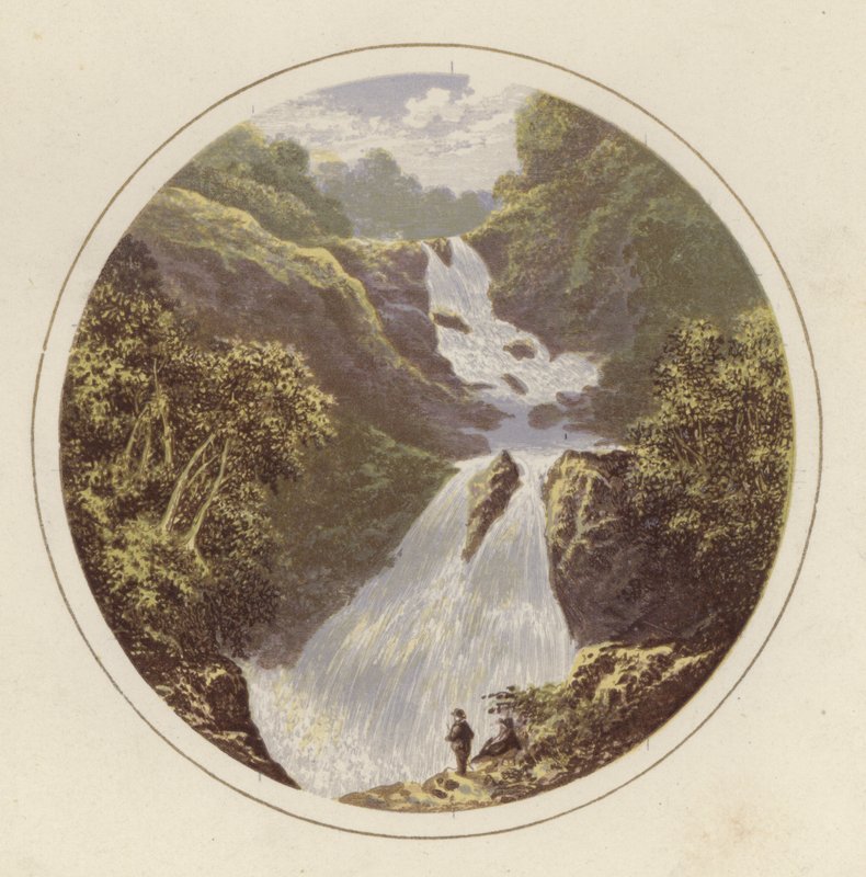 Ilustracja frontu do angielskiej scenerii jeziora autorstwa Alexander Francis Lydon