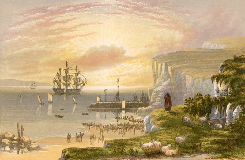 Ilustracja do Opuszczonej wioski złotnika autorstwa Alexander Francis Lydon