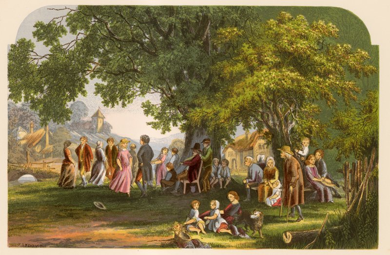 Ilustracja do Opuszczonej wioski złotnika autorstwa Alexander Francis Lydon