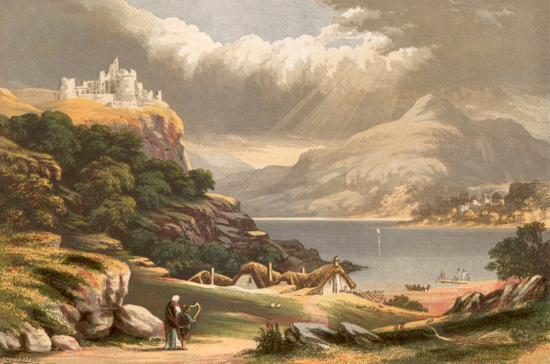 Ilustracja do Lay of the Last Minstrell autorstwa Scotta autorstwa Alexander Francis Lydon