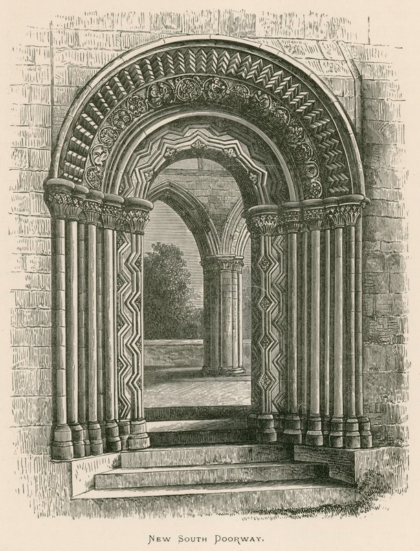 Opactwo Jedburgh, New South Doorway autorstwa Alexander Francis Lydon