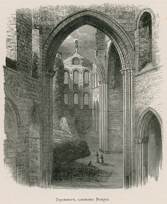 Opactwo Kirkstall, Transept, patrząc na północ autorstwa Alexander Francis Lydon