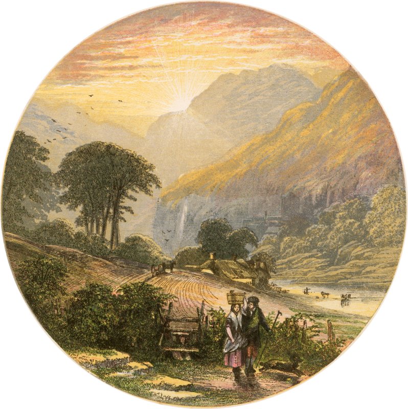 Scena z Krainy Jezior autorstwa Alexander Francis Lydon