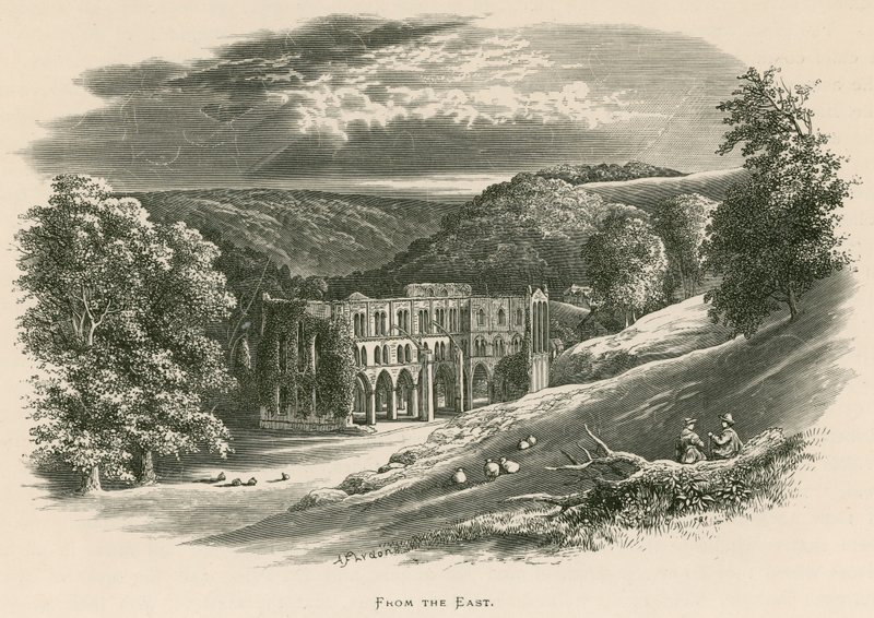 Opactwo Rievaulx, od wschodu autorstwa Alexander Francis Lydon