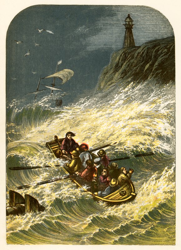 Robinson Crusoe opuszcza dom i jest rozbitkiem autorstwa Alexander Francis Lydon