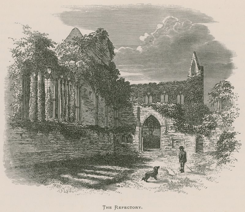 Opactwo Tintern, refektarz autorstwa Alexander Francis Lydon