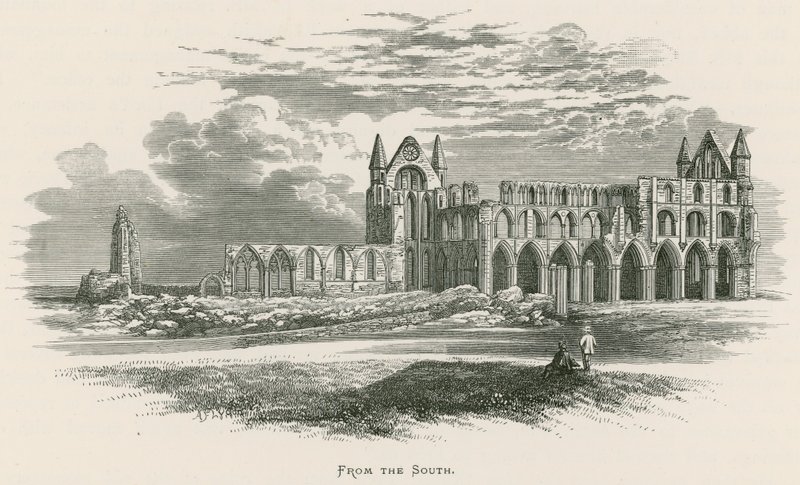 Opactwo Whitby, od południa autorstwa Alexander Francis Lydon