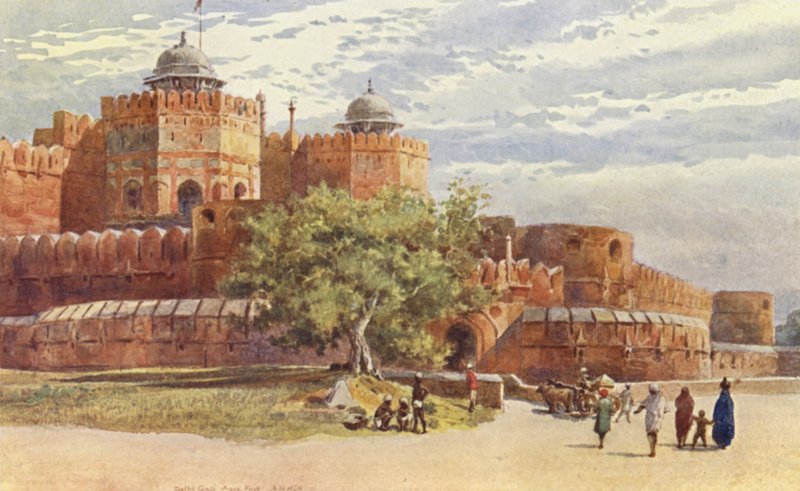 Fort Agra, za bramą Delhi autorstwa Alexander Henry Hallam Murray