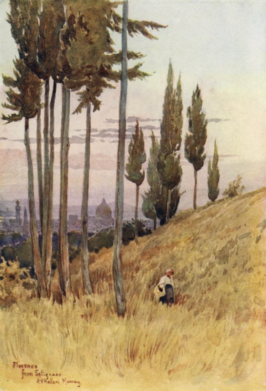 Florence z Poggio Gherardo (kolor lito) autorstwa Alexander Henry Hallam Murray