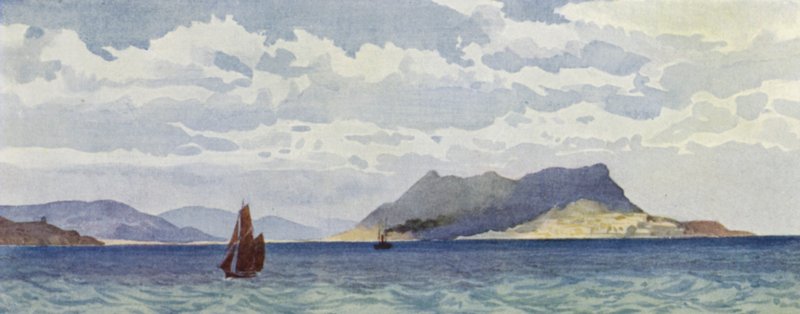 Gibraltar z Zachodu autorstwa Alexander Henry Hallam Murray