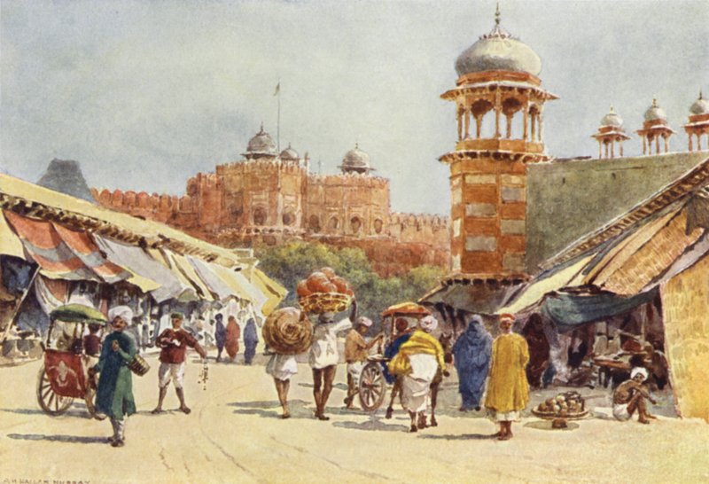 Bazar, Agra autorstwa Alexander Henry Hallam Murray