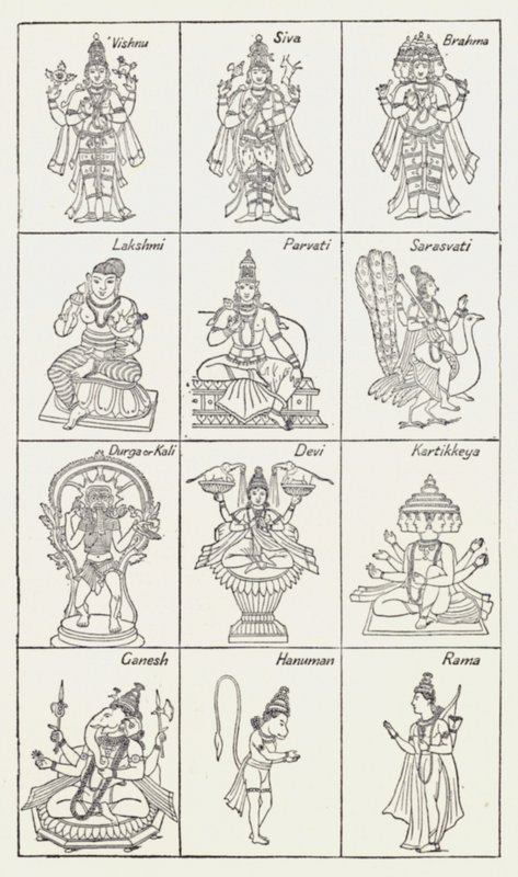 Panteon hinduski autorstwa Alexander Henry Hallam Murray