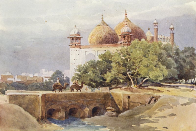 Jama Masjid, Agra autorstwa Alexander Henry Hallam Murray