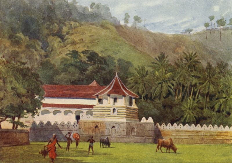 Świątynia Zęba, Kandy, Zewnątrz autorstwa Alexander Henry Hallam Murray