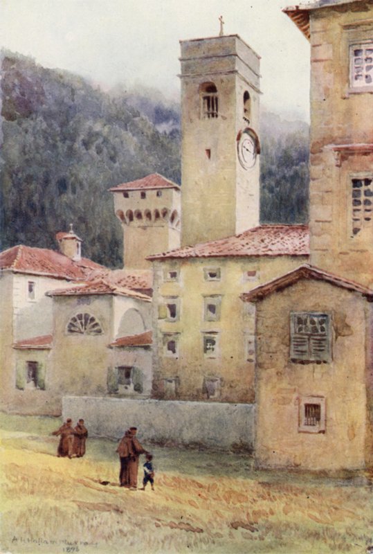 Vallombrosa, Opactwo (kolor lito) autorstwa Alexander Henry Hallam Murray