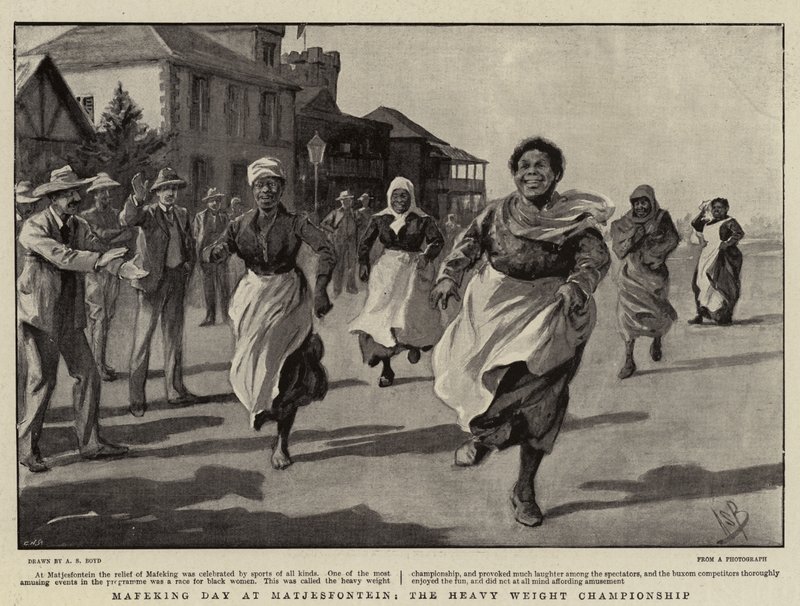 Mafeking Day w Matjiesfontein, mistrzostwa wagi ciężkiej autorstwa Alexander Stuart Boyd