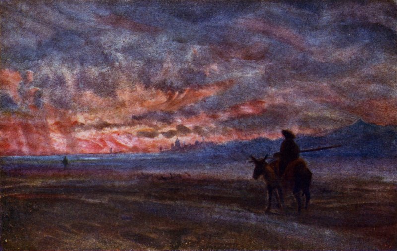 Zachód słońca (kolor lito) autorstwa Alexander Wallace Rimington