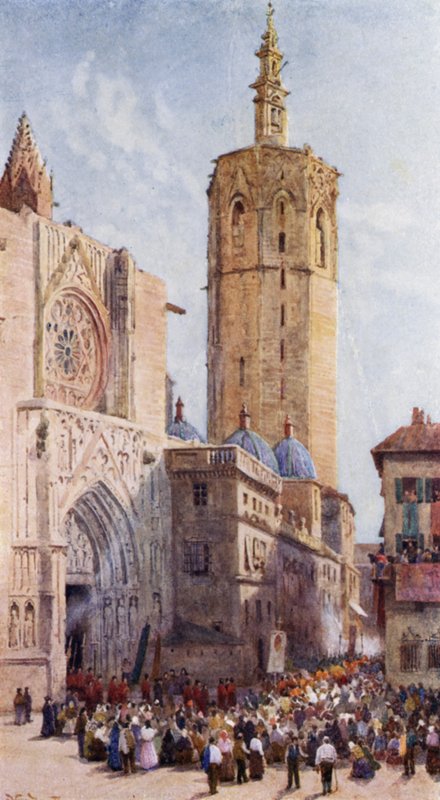 Mignelete, Walencja (kolor lito) autorstwa Alexander Wallace Rimington