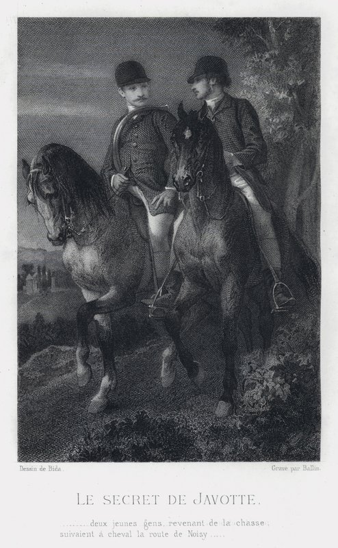 Sekret Javotte (grawerunek) autorstwa Alexandre (after) Bida