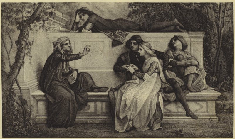 Poeta florencki (fotograwiura) autorstwa Alexandre Cabanel