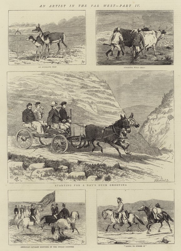 Artysta na Dalekim Zachodzie, część IV autorstwa Alfred Chantrey Corbould