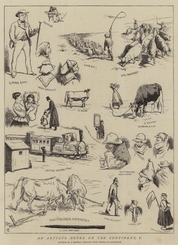Notatki artysty o kontynencie, V autorstwa Alfred Chantrey Corbould