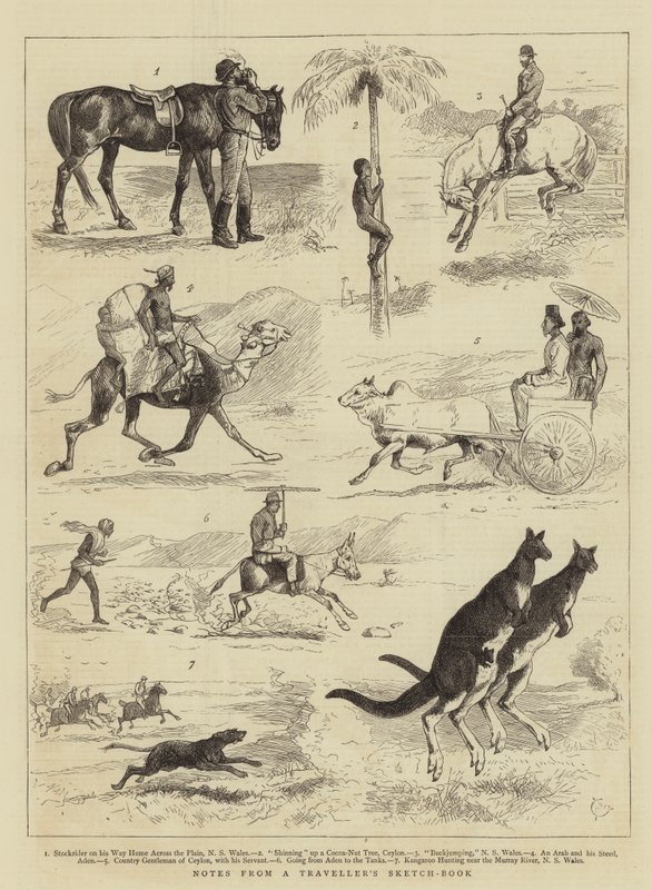 Notatki ze szkicownika podróżnika autorstwa Alfred Chantrey Corbould