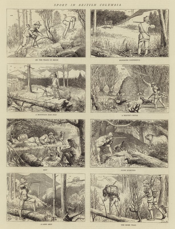 Sport w Kolumbii Brytyjskiej autorstwa Alfred Chantrey Corbould