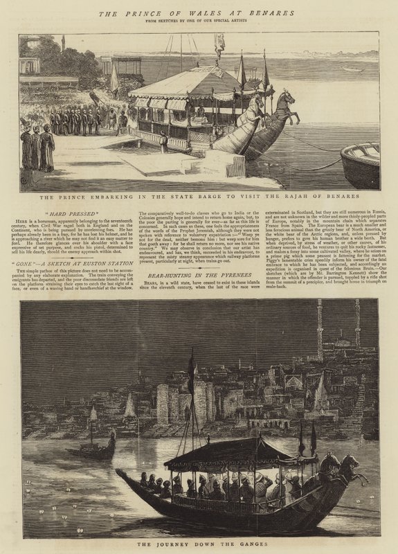 Książę Walii w Benares autorstwa Alfred Chantrey Corbould