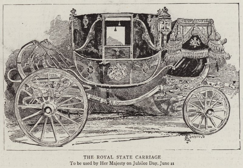 Królewski powóz państwowy autorstwa Alfred Chantrey Corbould