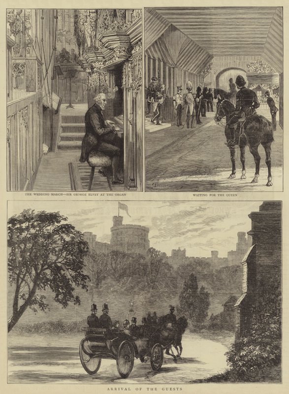 Królewskie wesele w Windsor autorstwa Alfred Chantrey Corbould