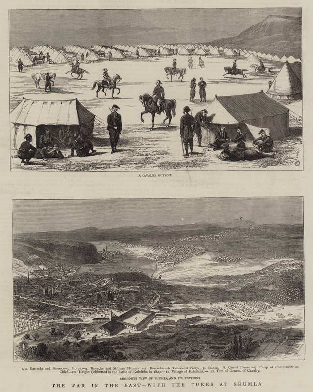 Wojna na Wschodzie z Turkami pod Shimla autorstwa Alfred Chantrey Corbould