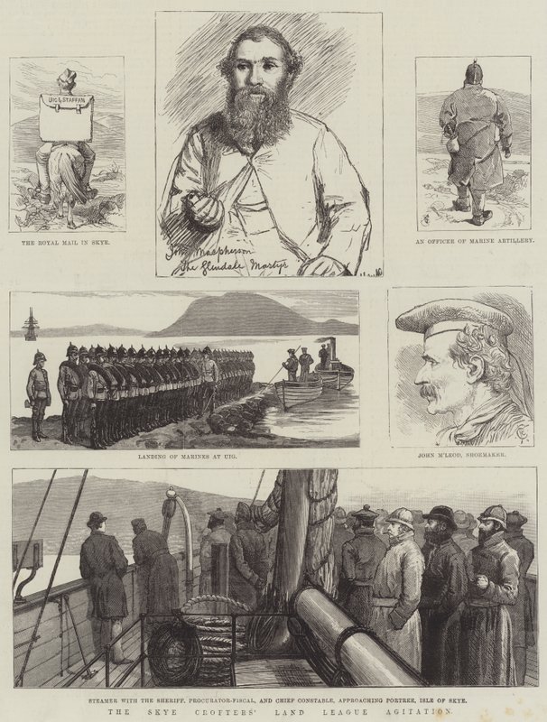 Agitacja Ligi Ziemi Skye Crofters autorstwa Alfred Courbould