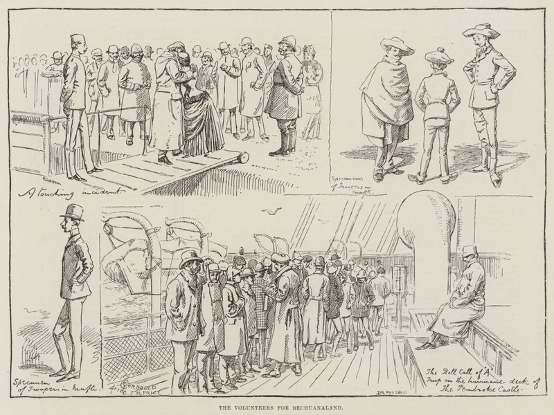 Wolontariusze dla Bechuanalandu autorstwa Alfred Courbould