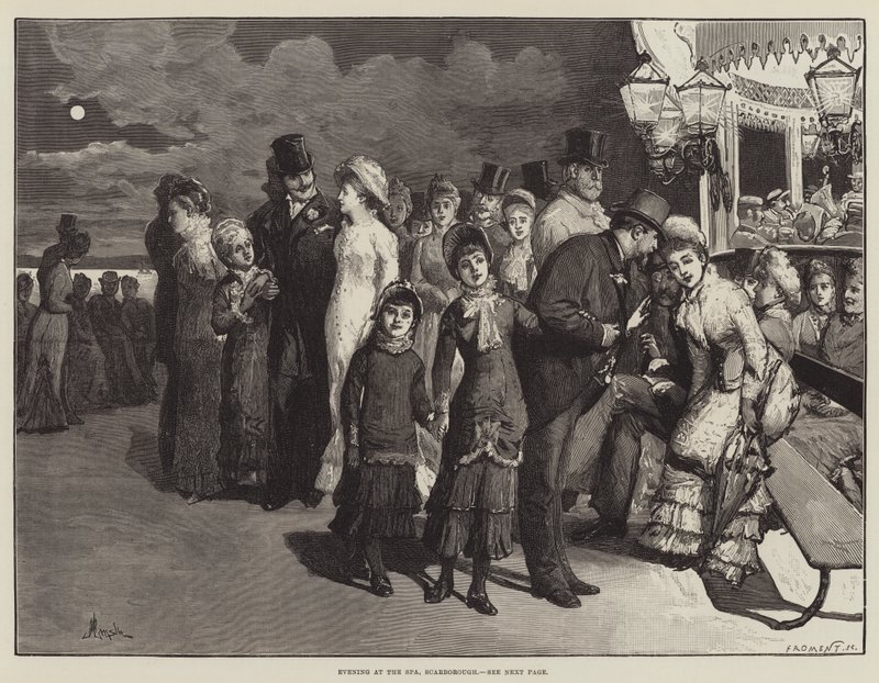Wieczór w Spa, Scarborough autorstwa Alfred Edward Emslie