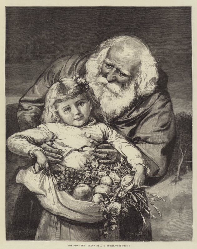 Nowy Rok autorstwa Alfred Edward Emslie
