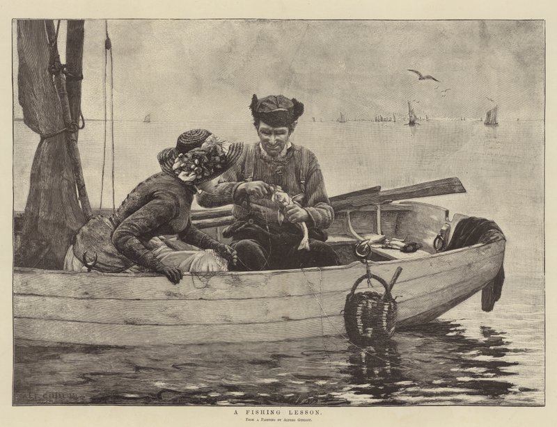 Lekcja wędkarstwa autorstwa Alfred Guillou