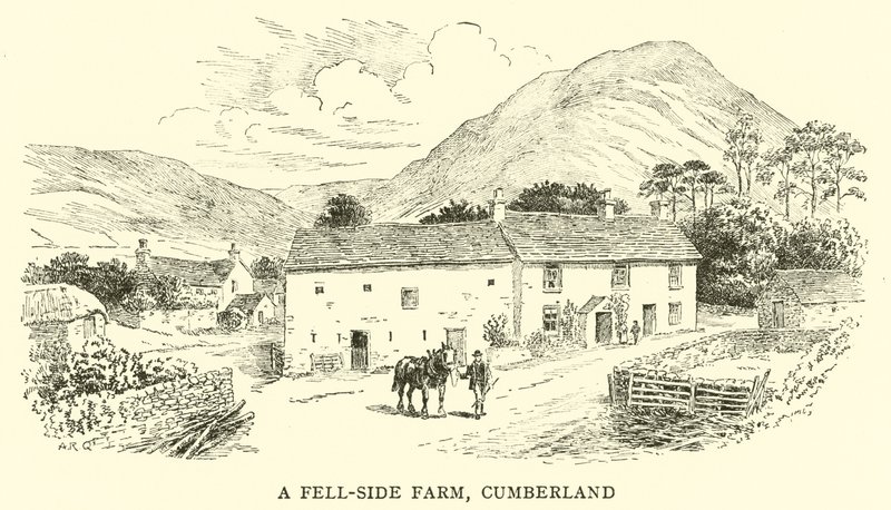 A Fell-side Farm, Cumberland poli autorstwa Alfred Robert Quinton