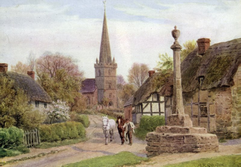 Childs Wickham, niedaleko Evesham, Worcester autorstwa Alfred Robert Quinton