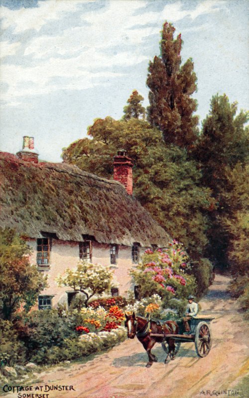 Domek w Dunster, Somerset autorstwa Alfred Robert Quinton