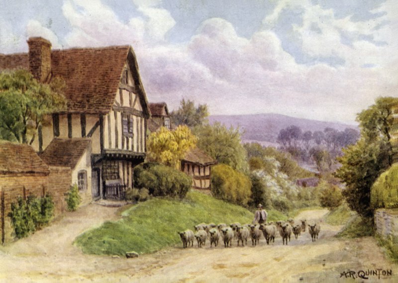 Cropthorne, niedaleko Evesham, Worcester autorstwa Alfred Robert Quinton