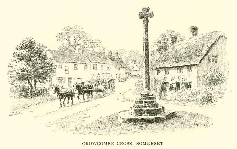 Krzyż Crowcombe, Somerset autorstwa Alfred Robert Quinton
