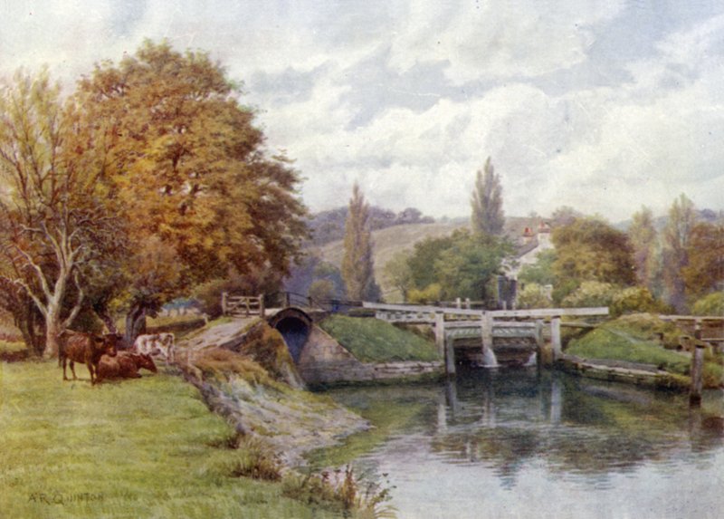 Śluza Mapledurham autorstwa Alfred Robert Quinton