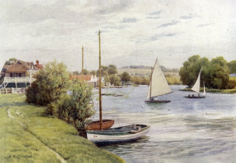 Łodzie wyścigowe, Bourne End autorstwa Alfred Robert Quinton